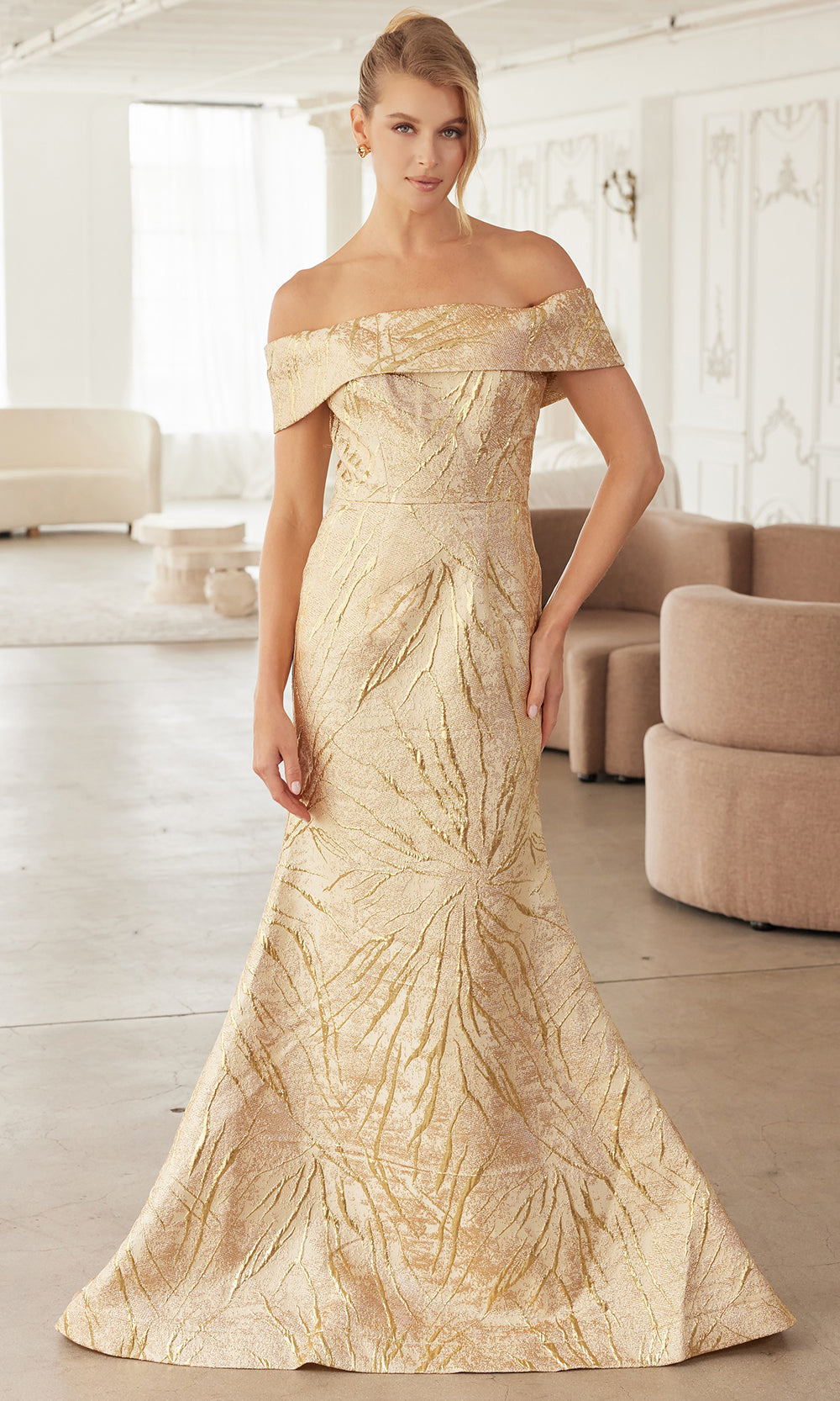 Nox Anabel MJ144 - Structured Off Shoulder Formal Dress Formal Gowns