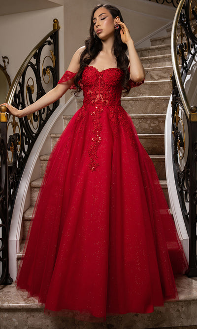 May Queen MQ2176 - Sweetheart A-Line Evening Gown Prom Dresses