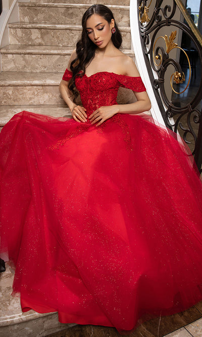 May Queen MQ2176 - Sweetheart A-Line Evening Gown Prom Dresses