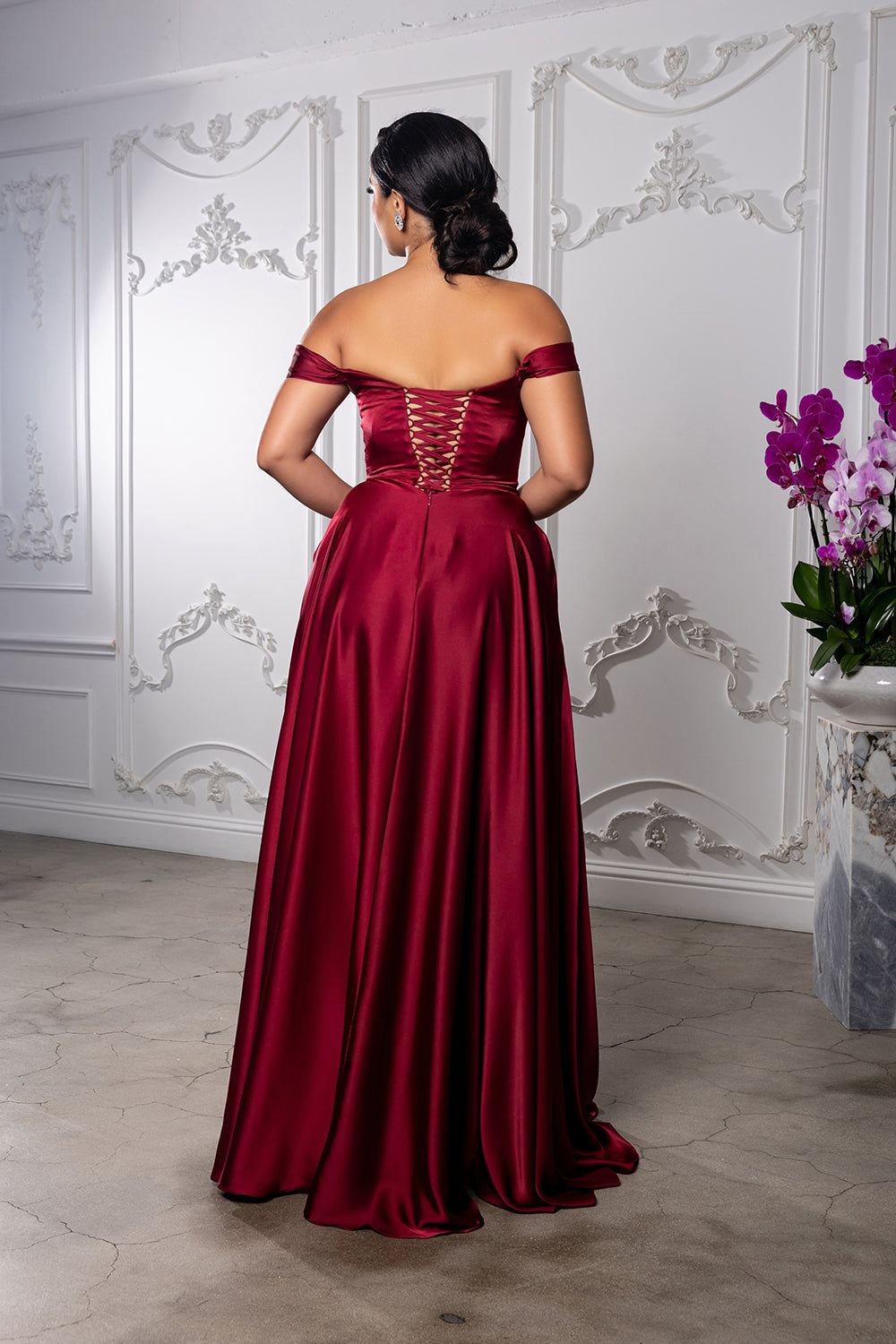 May Queen MQ2187 - Off Shoulder Gown