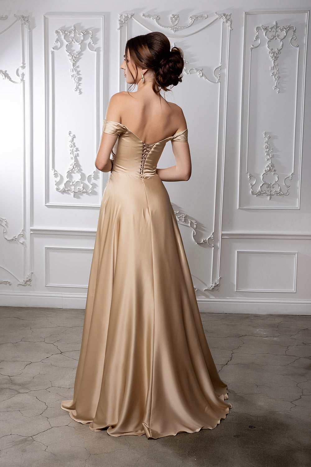 May Queen MQ2187 - Off Shoulder Gown