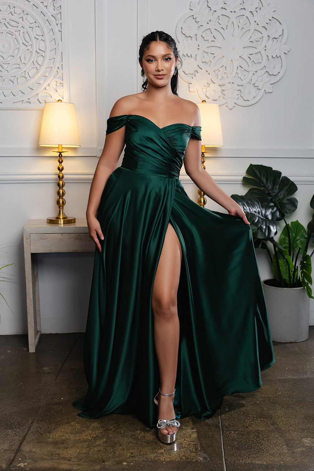 May Queen MQ2187 - Off Shoulder Gown