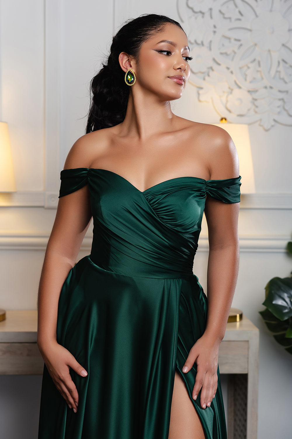 May Queen MQ2187 - Off Shoulder Gown