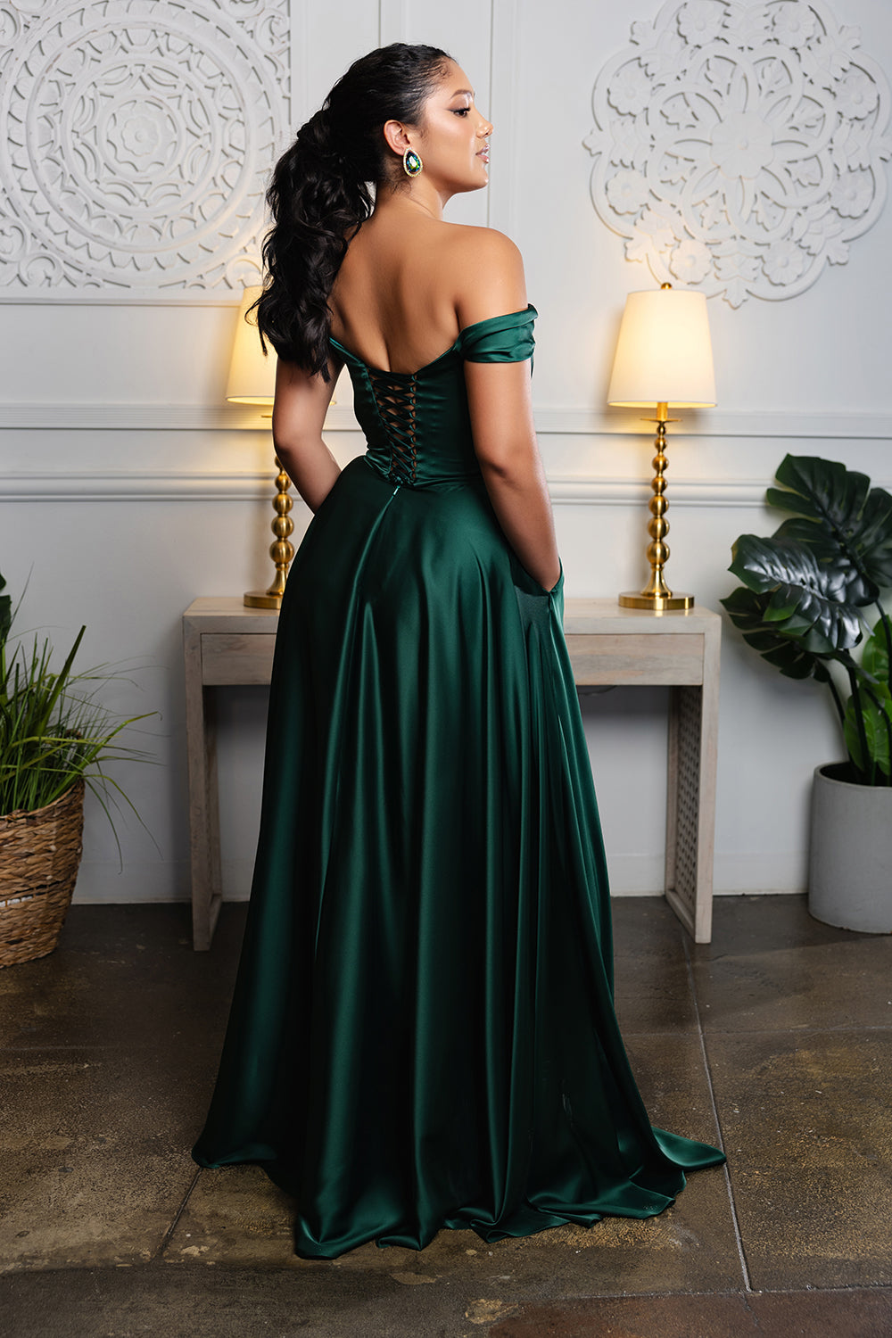 May Queen MQ2187 - Off Shoulder Gown
