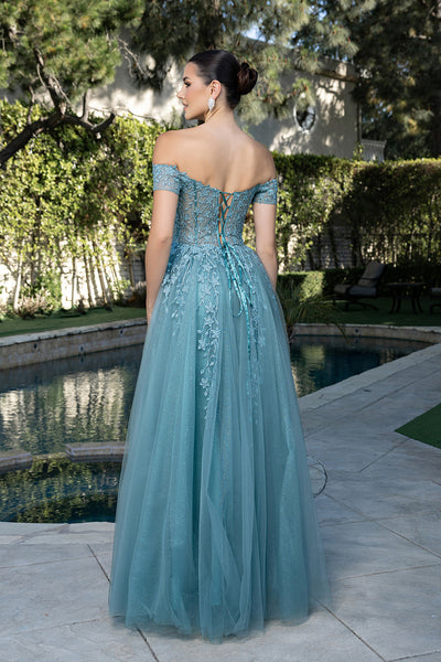 May Queen MQ2200 - Embroidered A-Line Evening Gown Prom Dresses