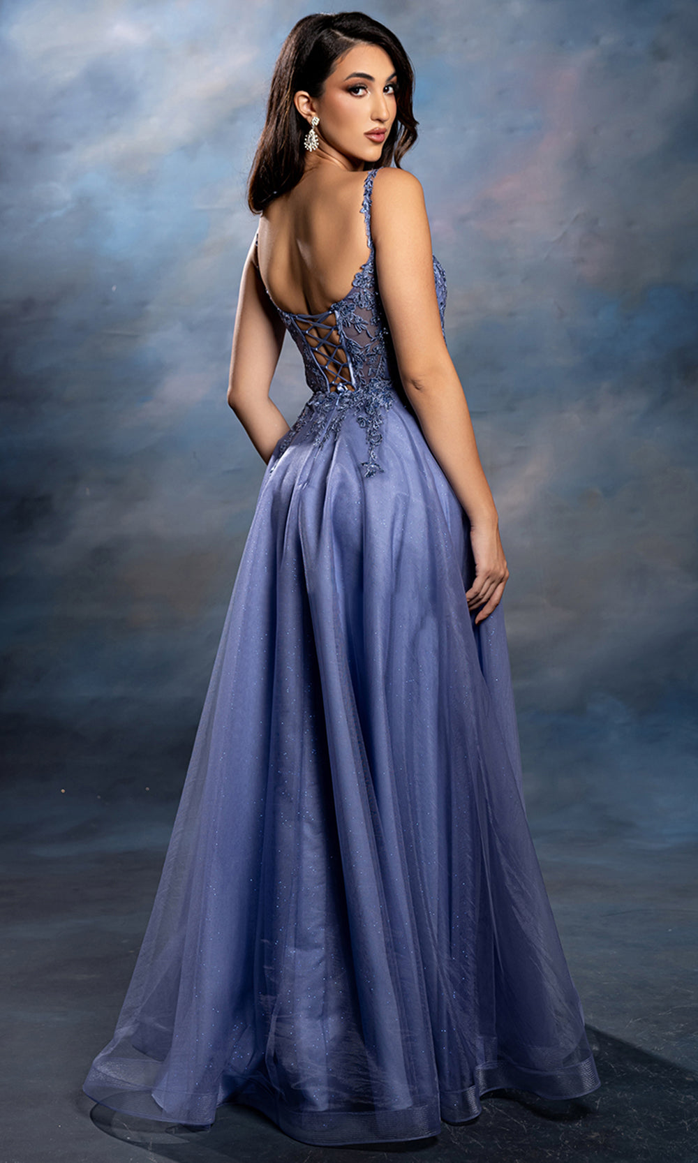 May Queen MQ2212 - Embellished Bodice Long A-Line Gown