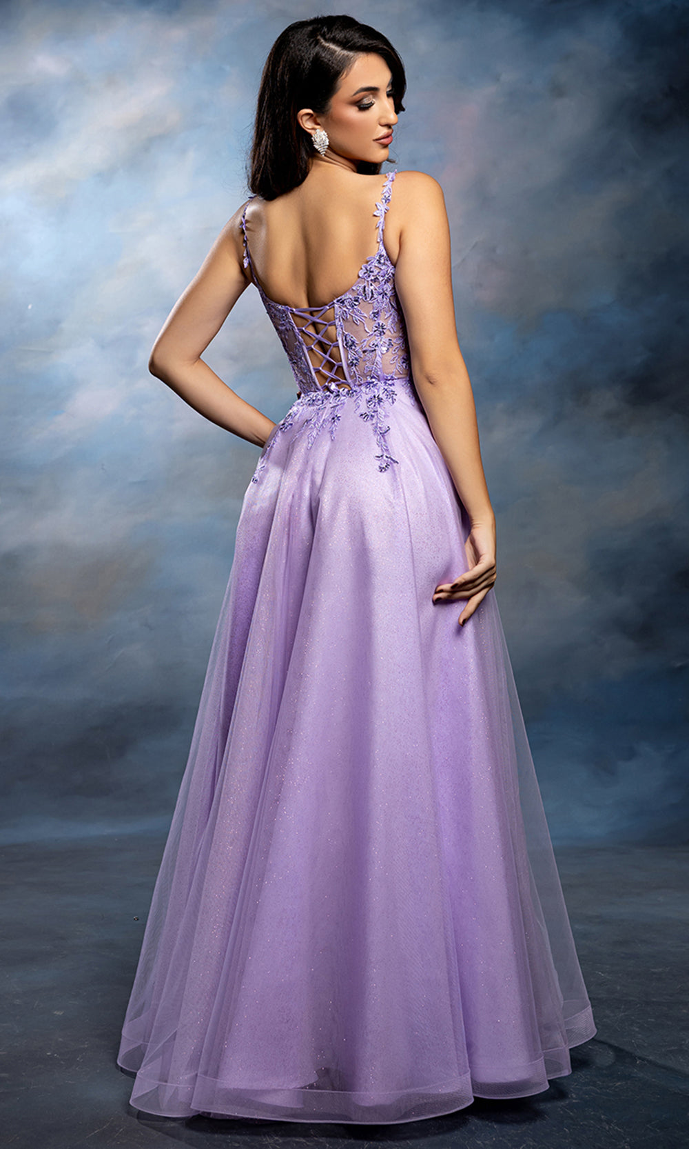 May Queen MQ2212 - Embellished Bodice Long A-Line Gown