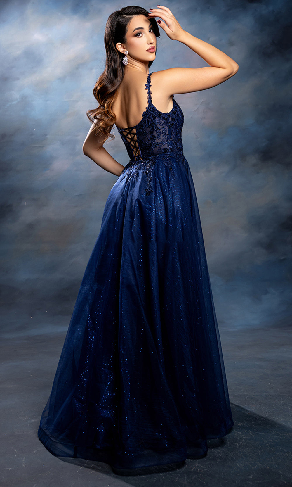 May Queen MQ2212 - Embellished Bodice Long A-Line Gown