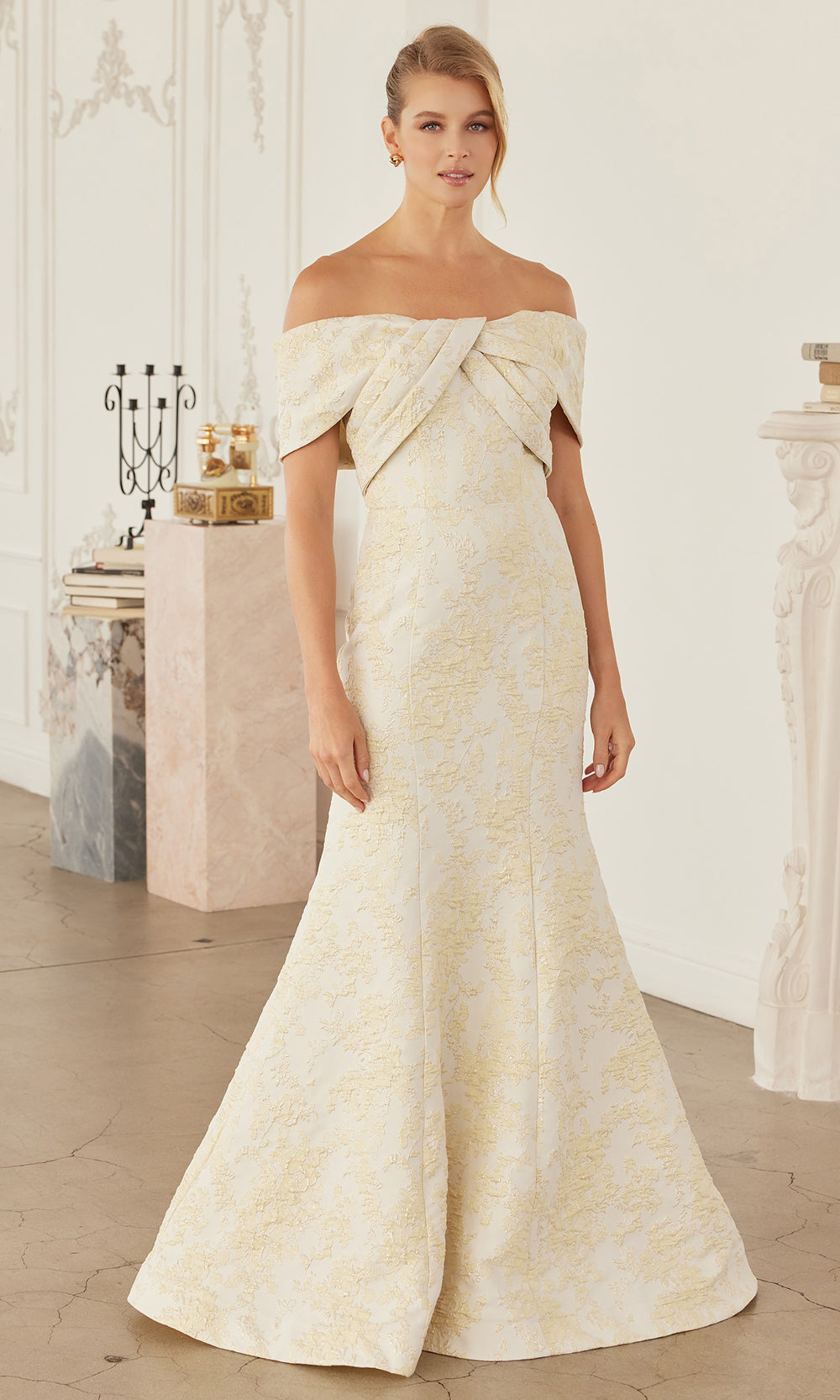 Nox Anabel MT154 - Fitted Off Shoulder Formal Dress Formal Gowns