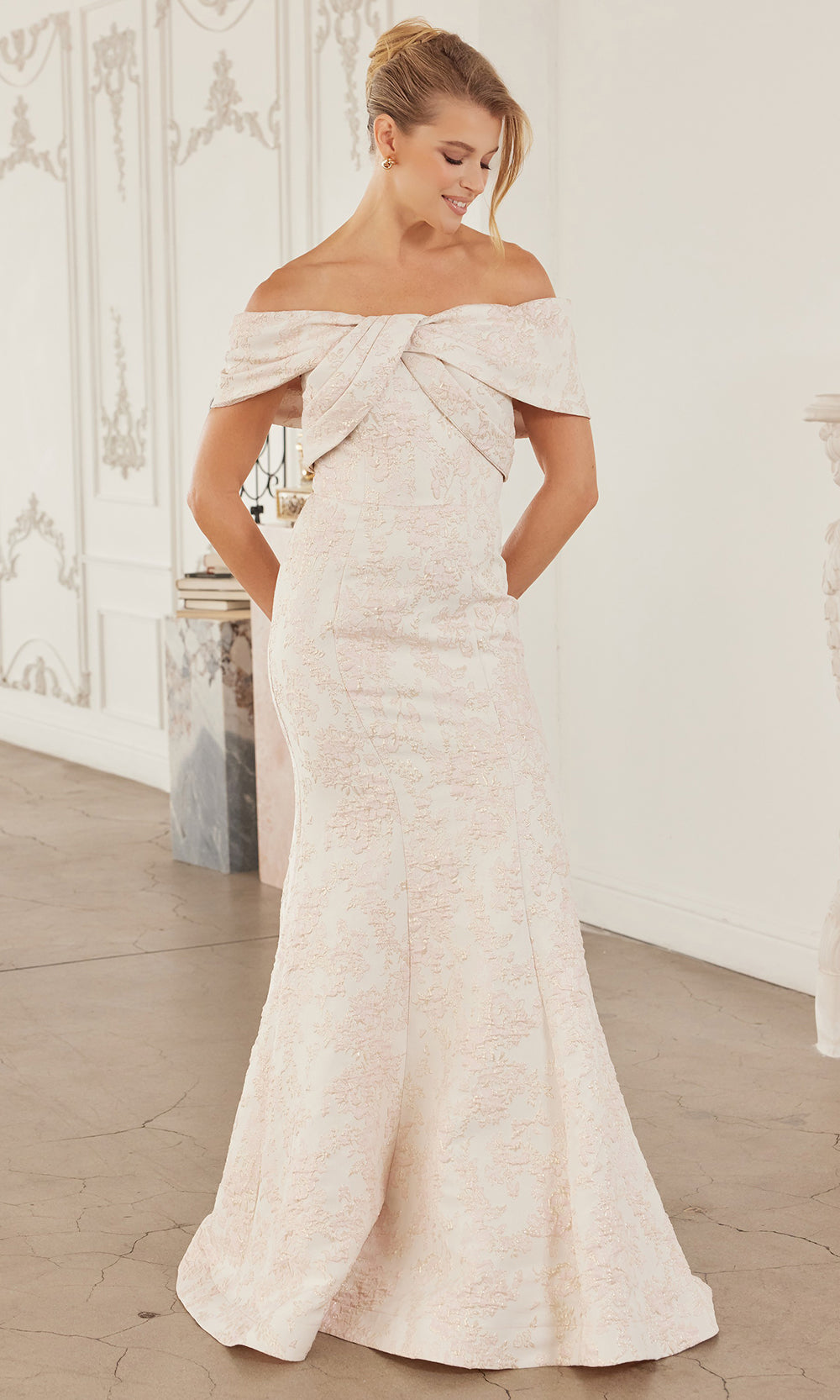 Nox Anabel MT154 - Fitted Off Shoulder Formal Dress Formal Gowns