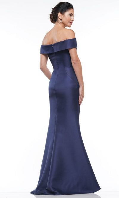 Marsoni by Colors MV1003-1 - Sweetheart Long Gown with Applique Waist Formal Gowns
