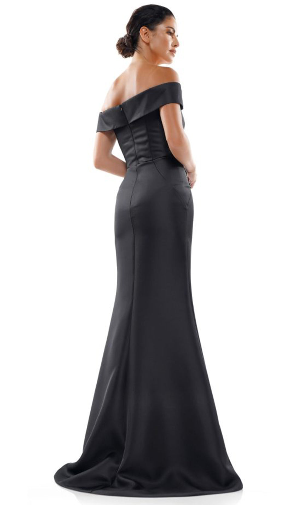 Marsoni by Colors MV1003-1 - Sweetheart Long Gown with Applique Waist Formal Gowns
