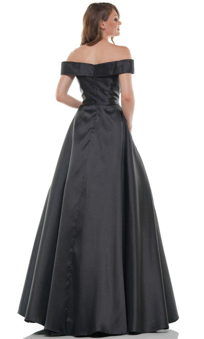 Marsoni by Colors MV1008-2 - Off Shoulder Ballgown with Applique Bodice Ball Gowns