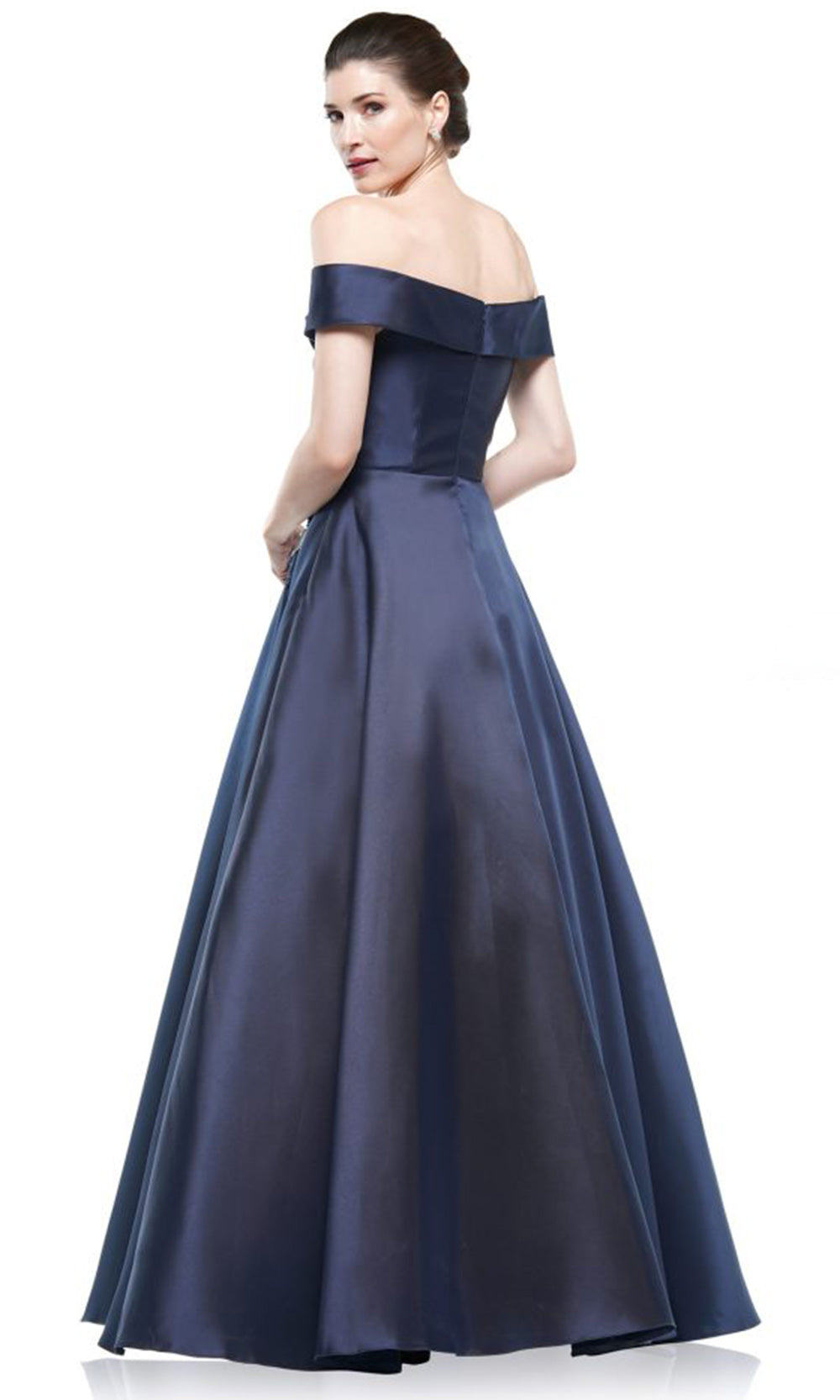 Marsoni by Colors MV1008-2 - Off Shoulder Ballgown with Applique Bodice Ball Gowns