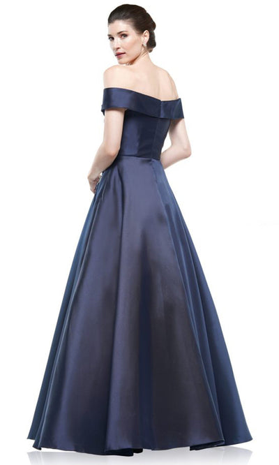 Marsoni by Colors MV1008-2 - Off Shoulder Ballgown with Applique Bodice Ball Gowns