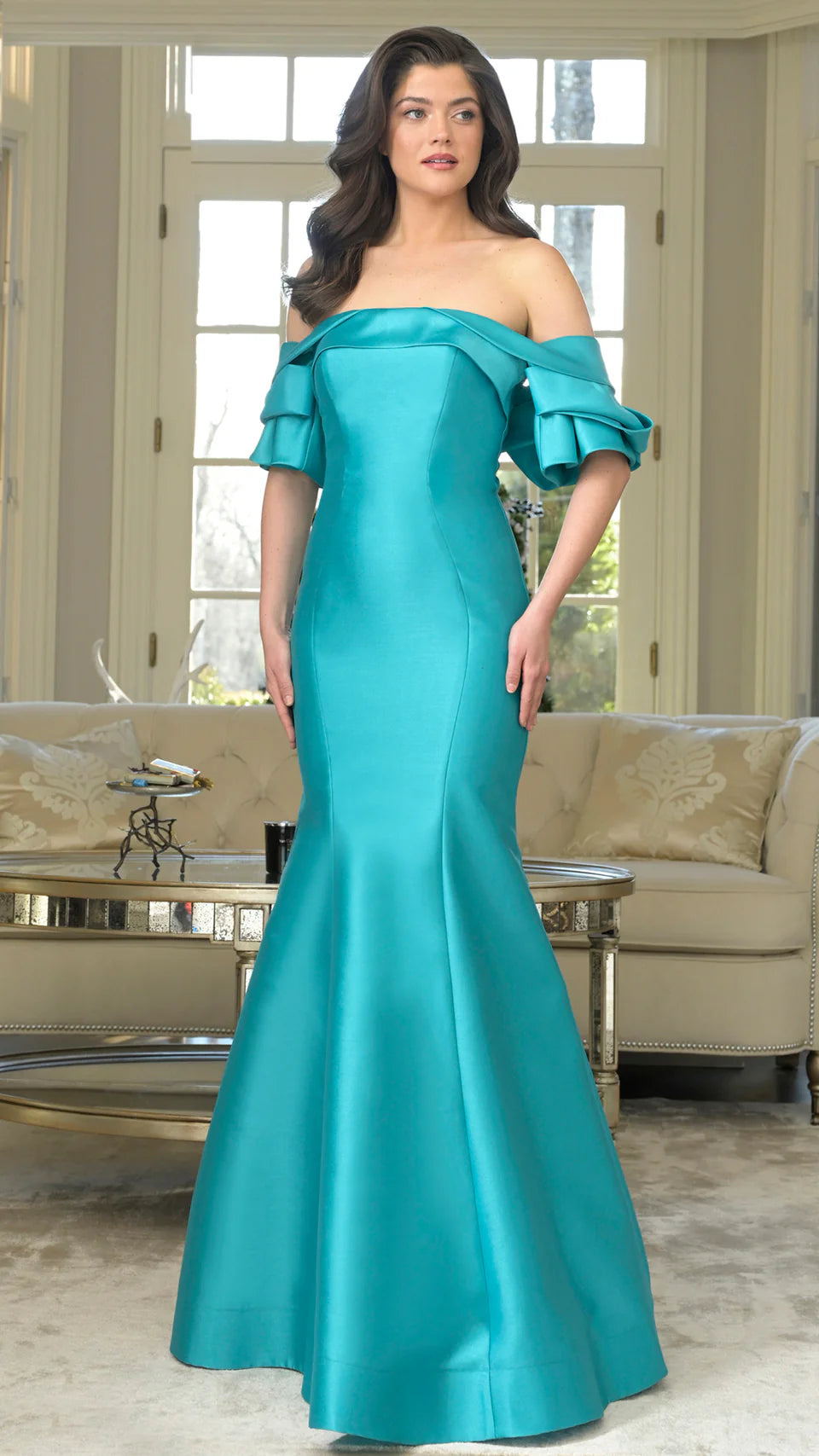 Marsoni by Colors MV1290 - Draped Mermaid Evening Gown