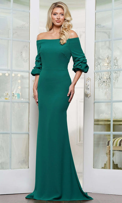 Marsoni by Colors MV1337 - Quarter Sleeve Off Shoulder Gown Special Occasion Dress