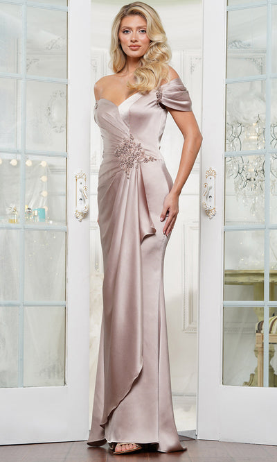 Marsoni by Colors MV1351 - Cascading Drape Evening Gown Mother of the Bride Dresses