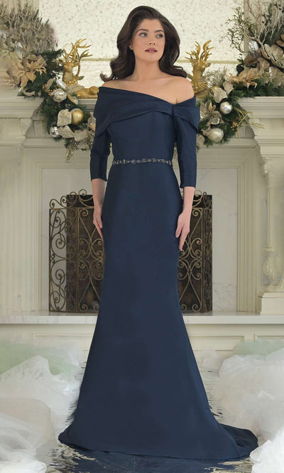 Marsoni by Colors MV1375 - Beaded Waist Mermaid Evening Gown Formal Gowns