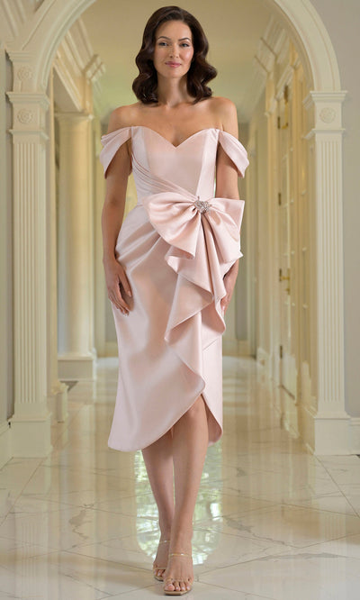 Marsoni by Colors MV1389 - Bow Accent Sweetheart Formal Dress Cocktail Dresses