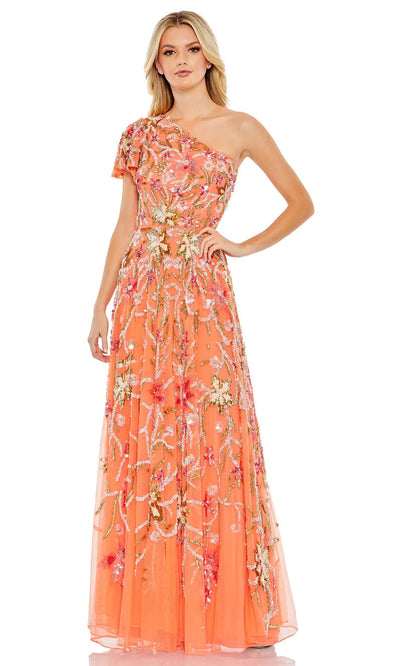 Mac Duggal 5617 - Sleeveless Sheer Lace Dress