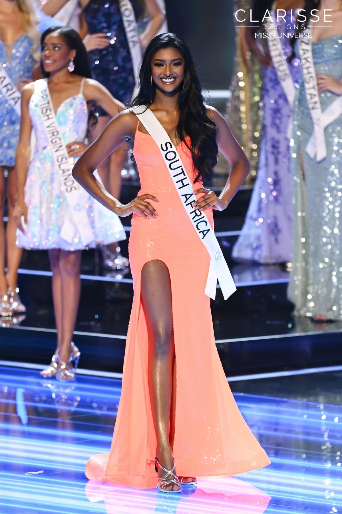 Clarisse 810932 - Spaghetti Straps Prom Gown