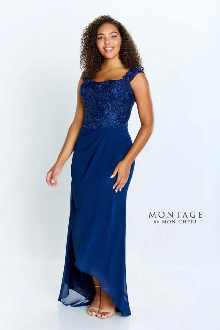 Montage by Mon Cheri 122905W - Chiffon Formal Dress