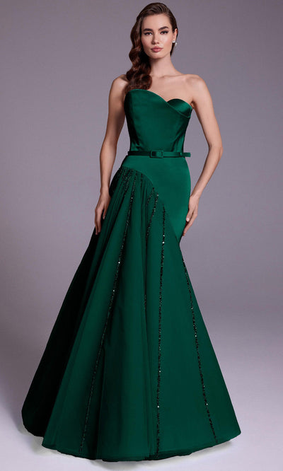 MNM Couture N0536 - Asymmetric Sweetheart Evening Gown Evening Dresses