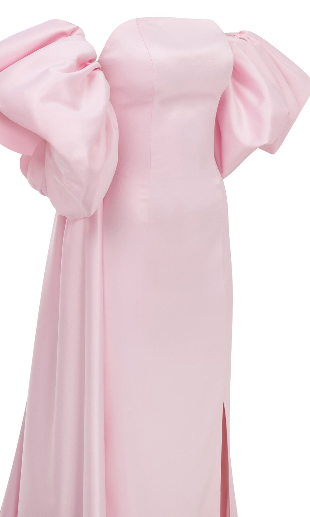 MNM Couture N0598 - Straight Neckline Satin Evening Gown Evening Dresses