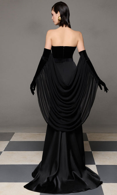 MNM Couture N0634 - Plunging Sweetheart Belted Prom Gown Evening Dresses