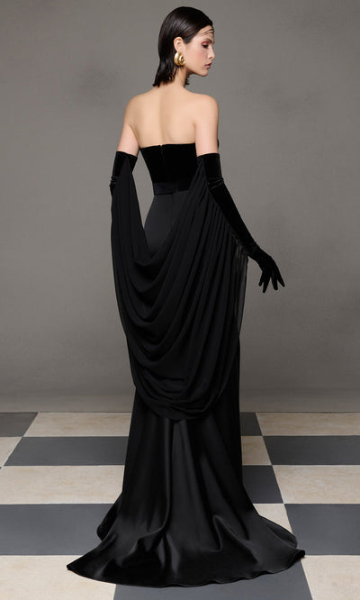 MNM Couture N0634 - Plunging Sweetheart Belted Prom Gown Evening Dresses