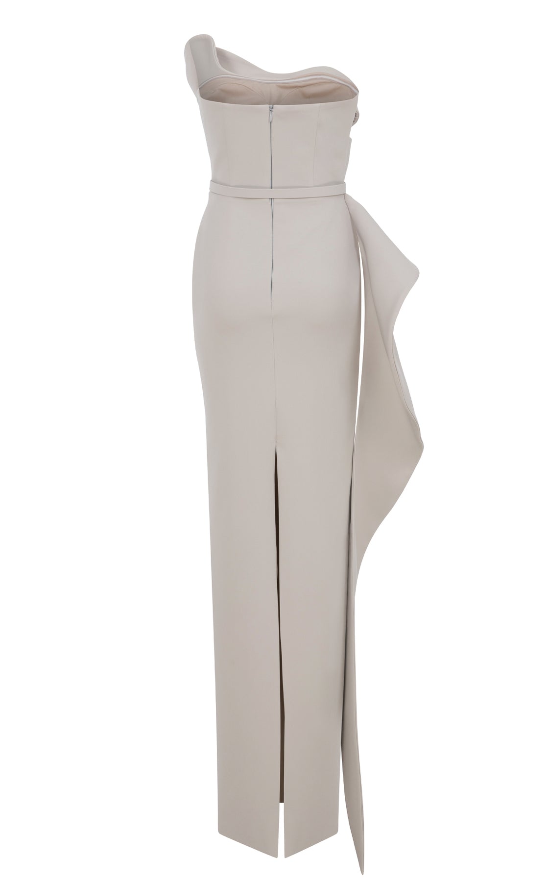 MNM Couture N0647 - Layered Bodice Belted Formal Gown