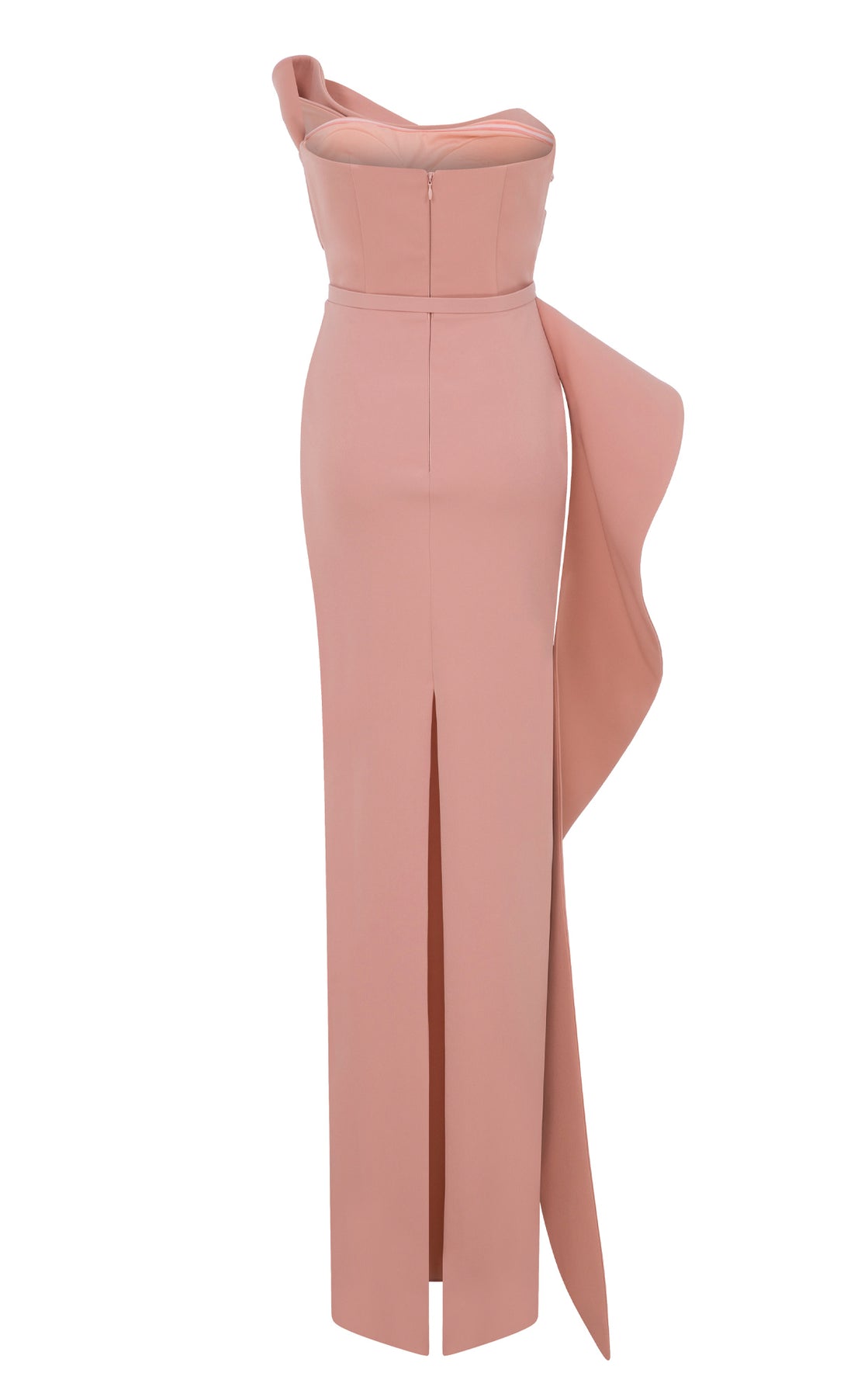MNM Couture N0647 - Layered Bodice Belted Formal Gown