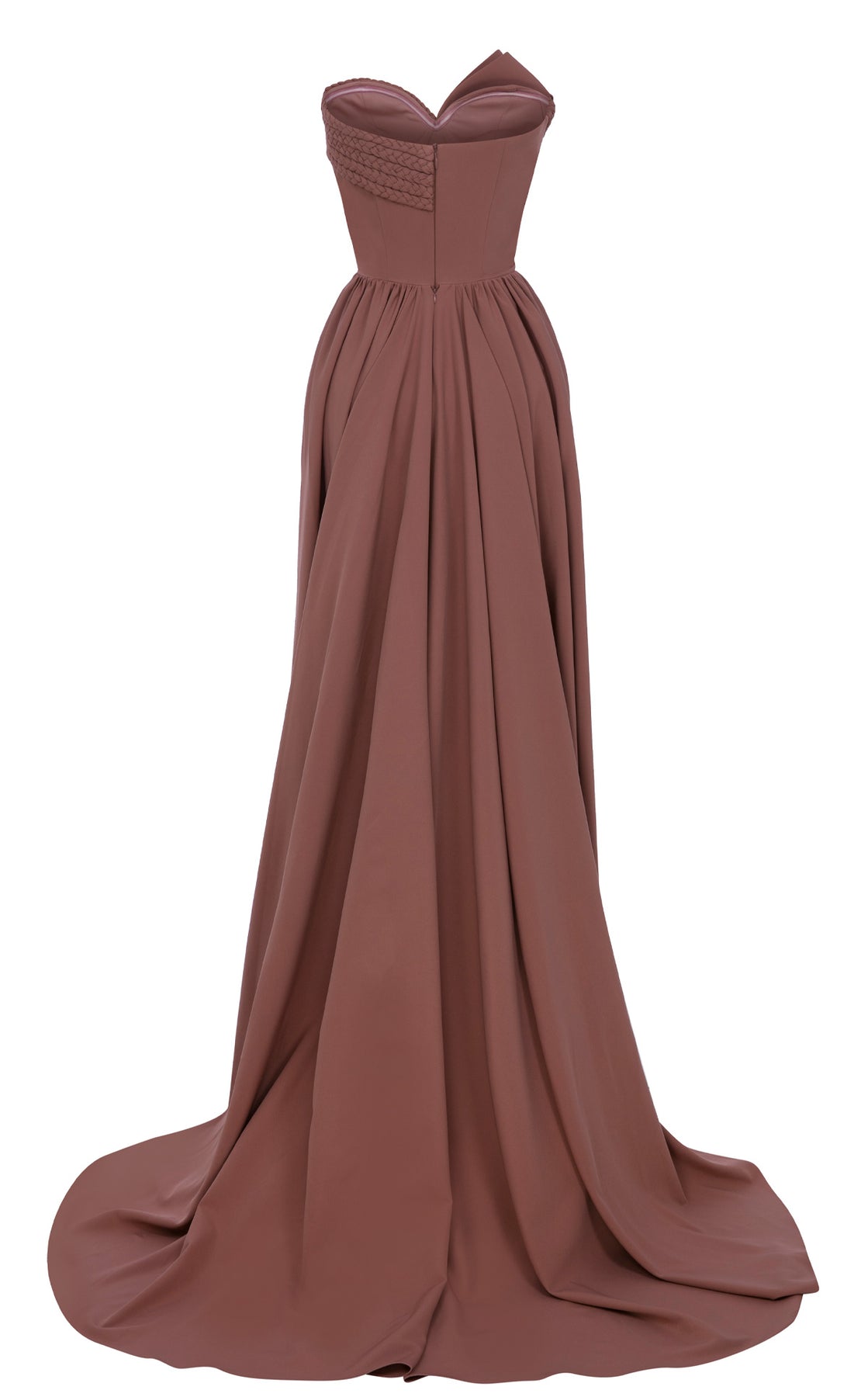 MNM COUTURE N0687 - Braided Bodice Strapless Evening Gown