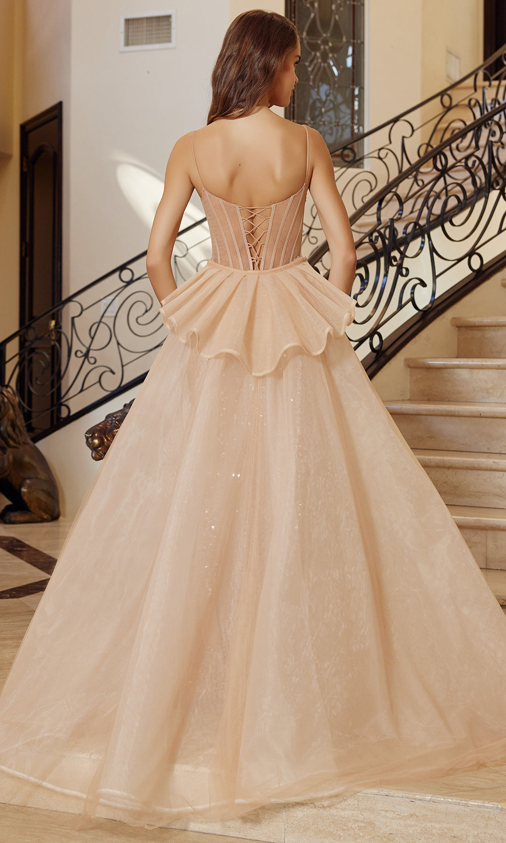 Nox Anabel N1763 - Removable Overskirt Evening Dress Prom Dresses