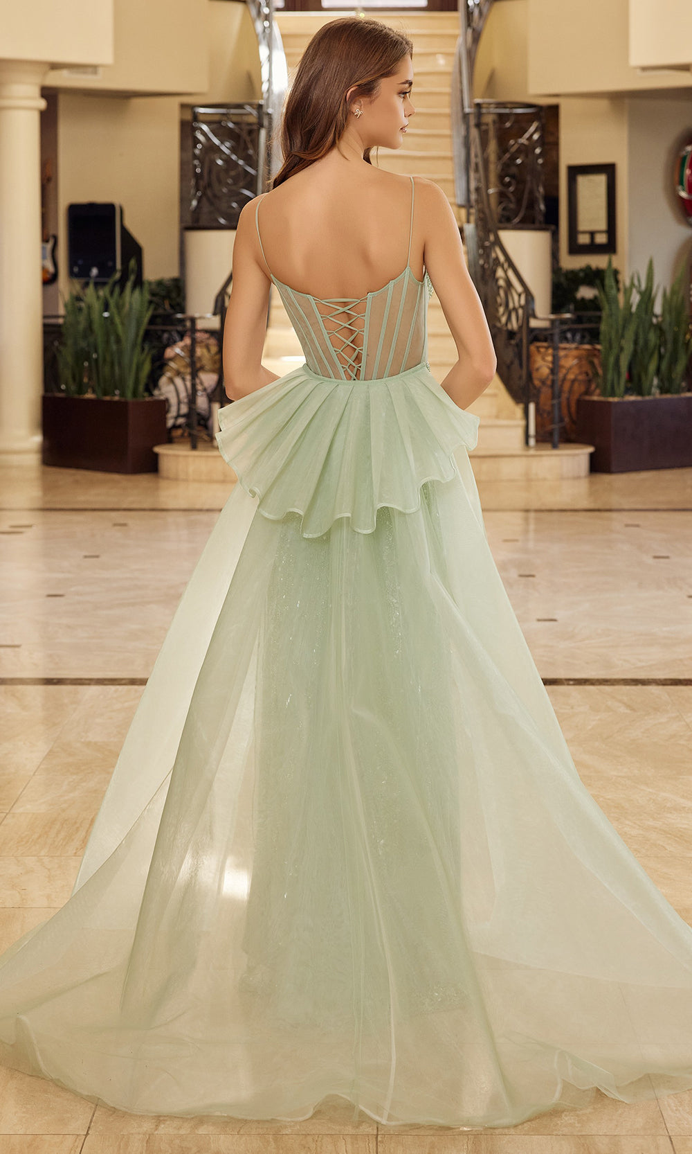 Nox Anabel N1763 - Removable Overskirt Evening Dress Prom Dresses