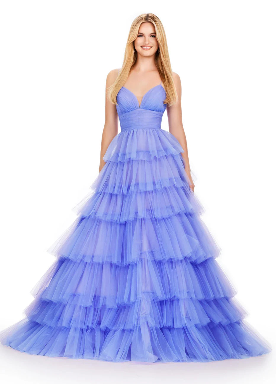 Ashley Lauren 11622 - Tiered A-Line Prom Dress