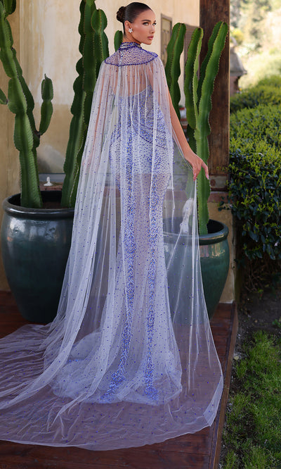 Chic and Holland PH120108 - Plunging V-Neck Sparkle Beaded Gown Formal Gowns
