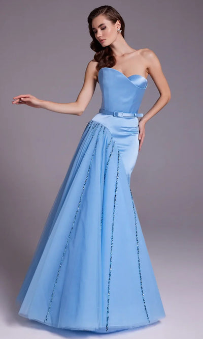 MNM Couture N0536 - Asymmetric Sweetheart Evening Gown Evening Dresses