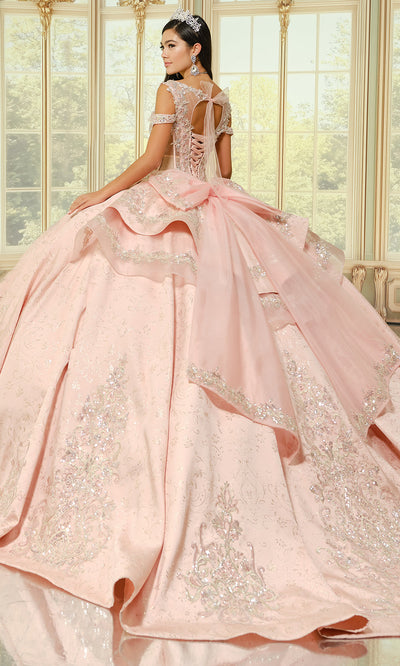 Princesa by Ariana Vara PR30201 - Cutout Back Beaded Applique Ballgown Ball Gowns