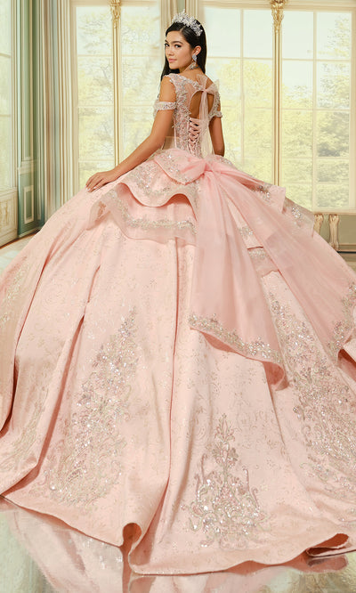 Princesa by Ariana Vara PR30201 - Cutout Back Beaded Applique Ballgown Ball Gowns