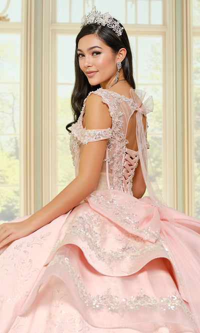 Princesa by Ariana Vara PR30201 - Cutout Back Beaded Applique Ballgown Ball Gowns