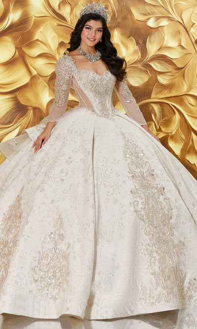 Princesa by Ariana Vara PR30201 - Cutout Back Beaded Applique Ballgown Ball Gowns