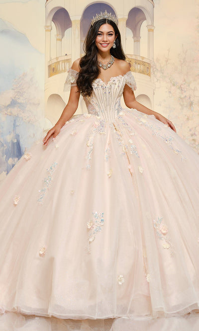 Princesa by Ariana Vara PR30202 - Strapless Corset Floral Ballgown Ball Gowns