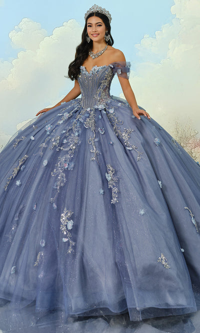 Princesa by Ariana Vara PR30202 - Strapless Corset Floral Ballgown Ball Gowns