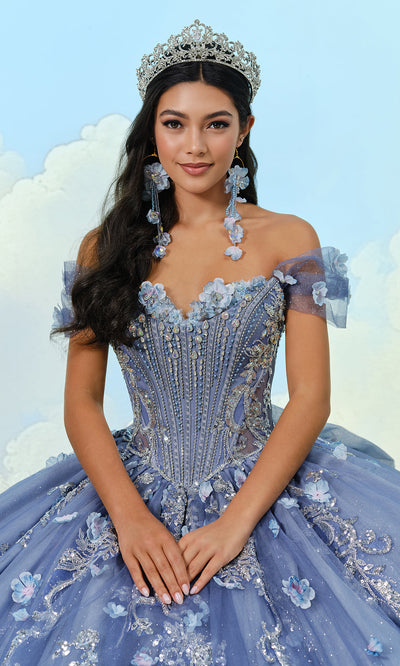 Princesa by Ariana Vara PR30202 - Strapless Corset Floral Ballgown Ball Gowns
