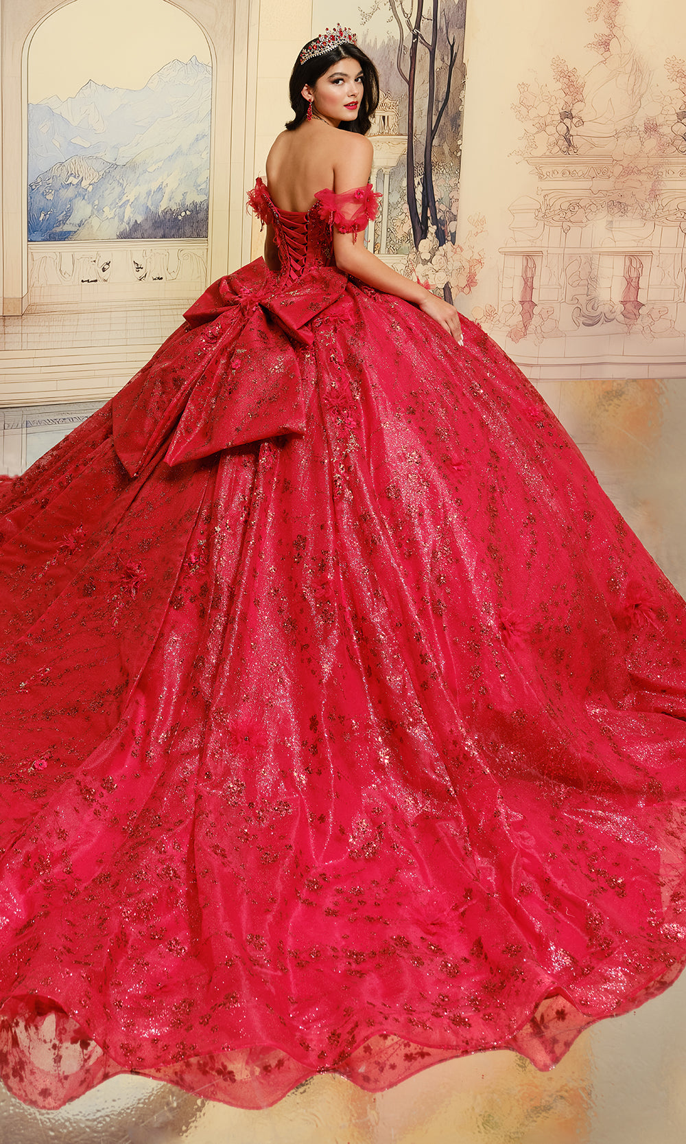 Princesa by Ariana Vara PR30206 - Corset Bodice Embellished Ballgown Ball Gowns