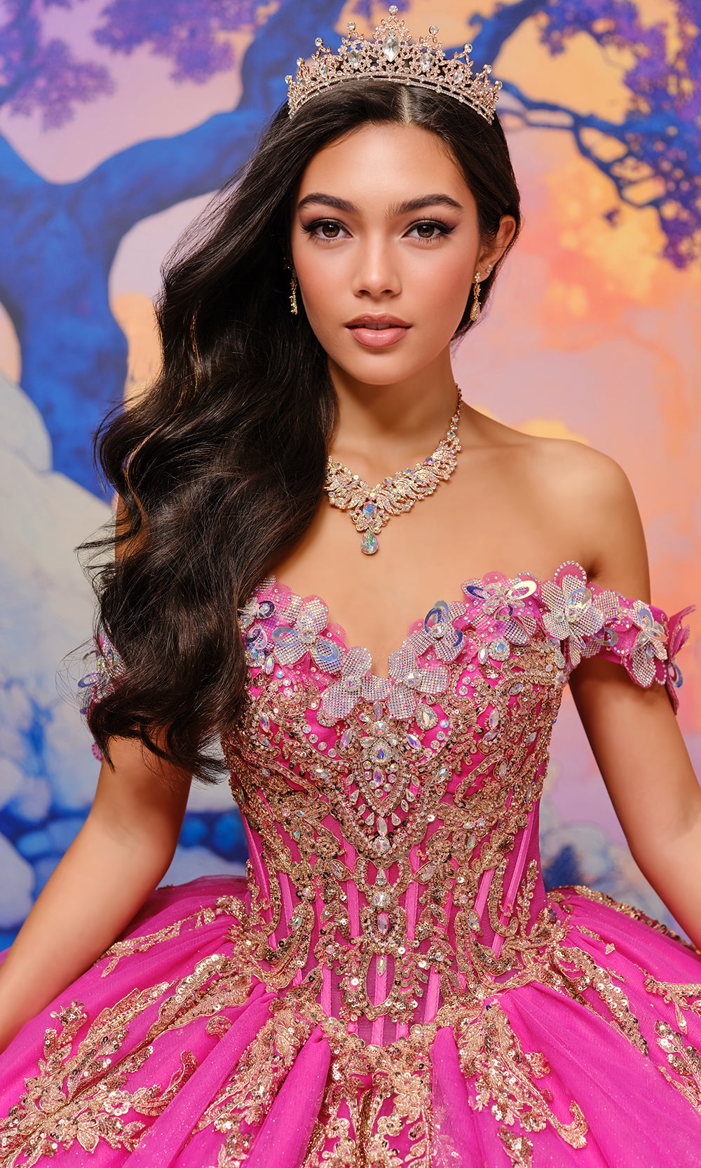Princesa by Ariana Vara PR30207 - Oversized Back Bow Embroidered Ballgown Ball Gowns