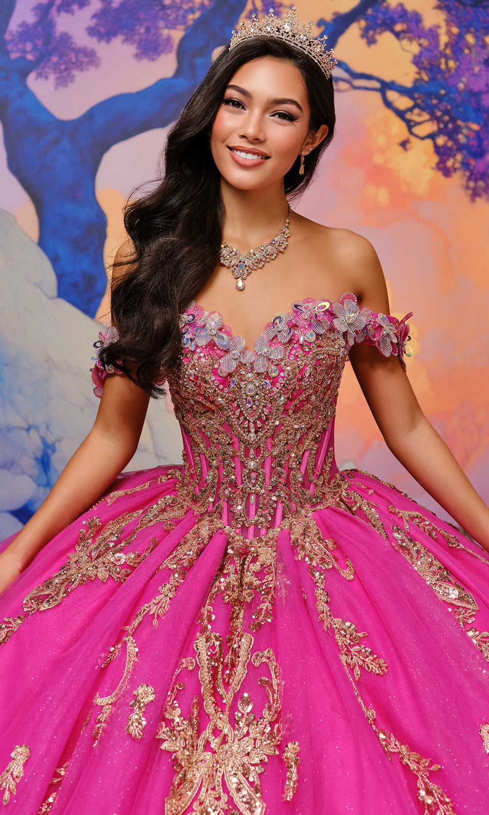 Princesa by Ariana Vara PR30207 - Oversized Back Bow Embroidered Ballgown Ball Gowns