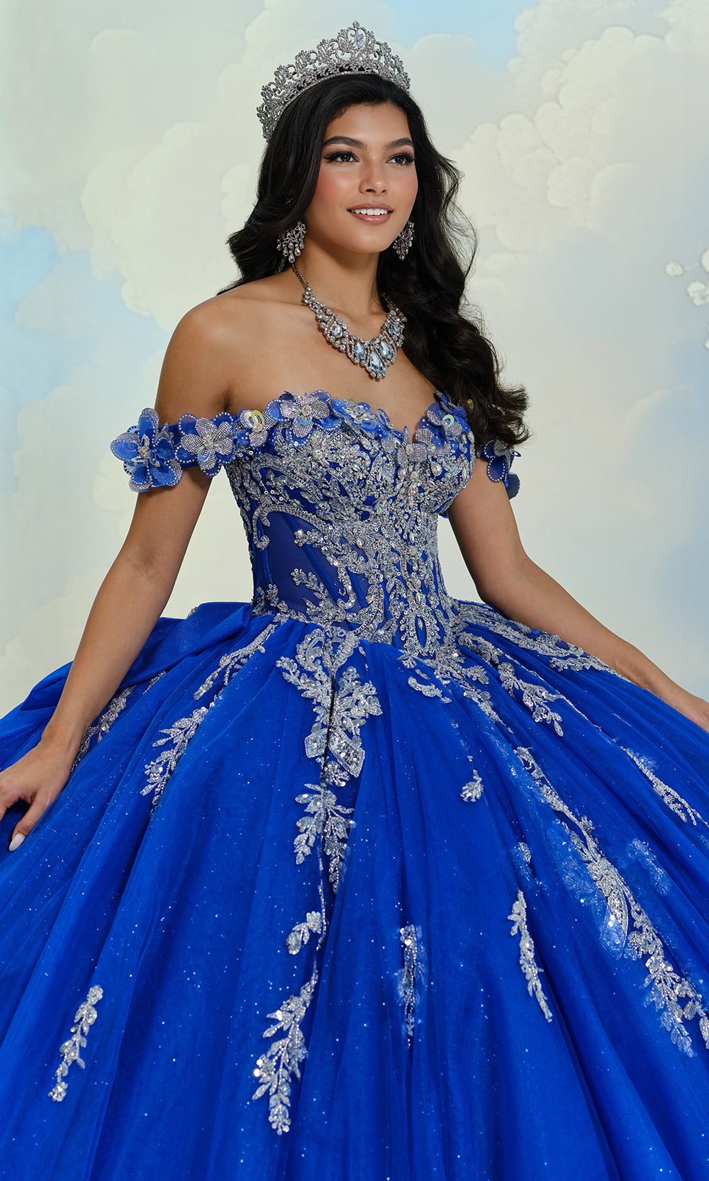 Princesa by Ariana Vara PR30207 - Oversized Back Bow Embroidered Ballgown Ball Gowns